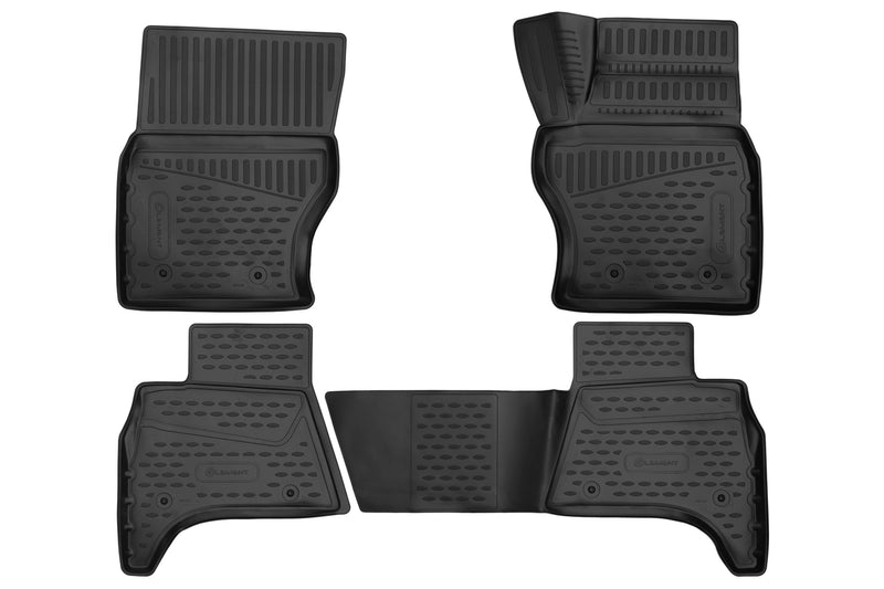 3D Rubber Floor Mats for Land Rover Range Rover Sport 2014-2022 - 4 Piece Set (EXP.ELEMENT3D02121210) - All-Weather Protection & Easy Cleaning for SUV Interior