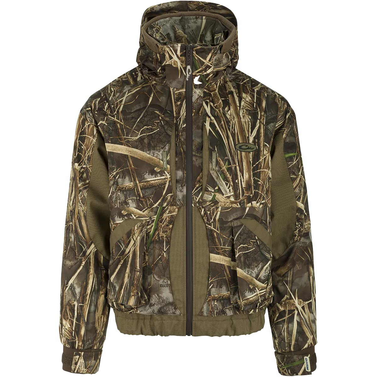 Drake Waterfowl Men's Windproof Waterproof Hunting Jacket - Lightweight Insulated Outdoor Coat for Cold Weather Hunting & Fishing