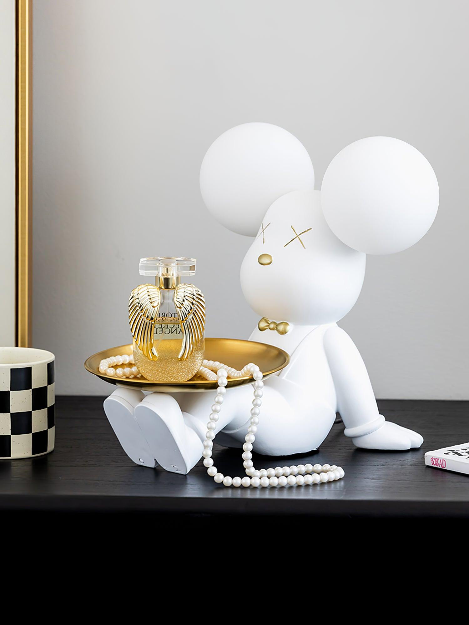 Violent Bear Tray Desk Lamp - Adjustable LED Reading Light with USB Charging Port for Study, Office & Bedroom - Perfect for Night Reading, Working & Home Decor