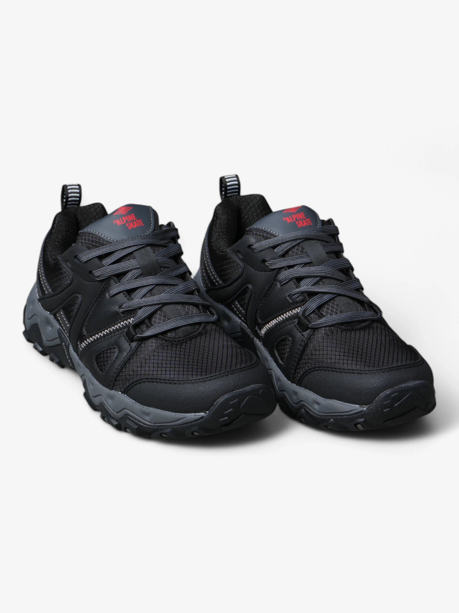 Alpine Skate Boulder Black Skate Shoes - High-Performance Men's & Women's Sneakers for Street Skating, Casual Wear & Urban Fashion