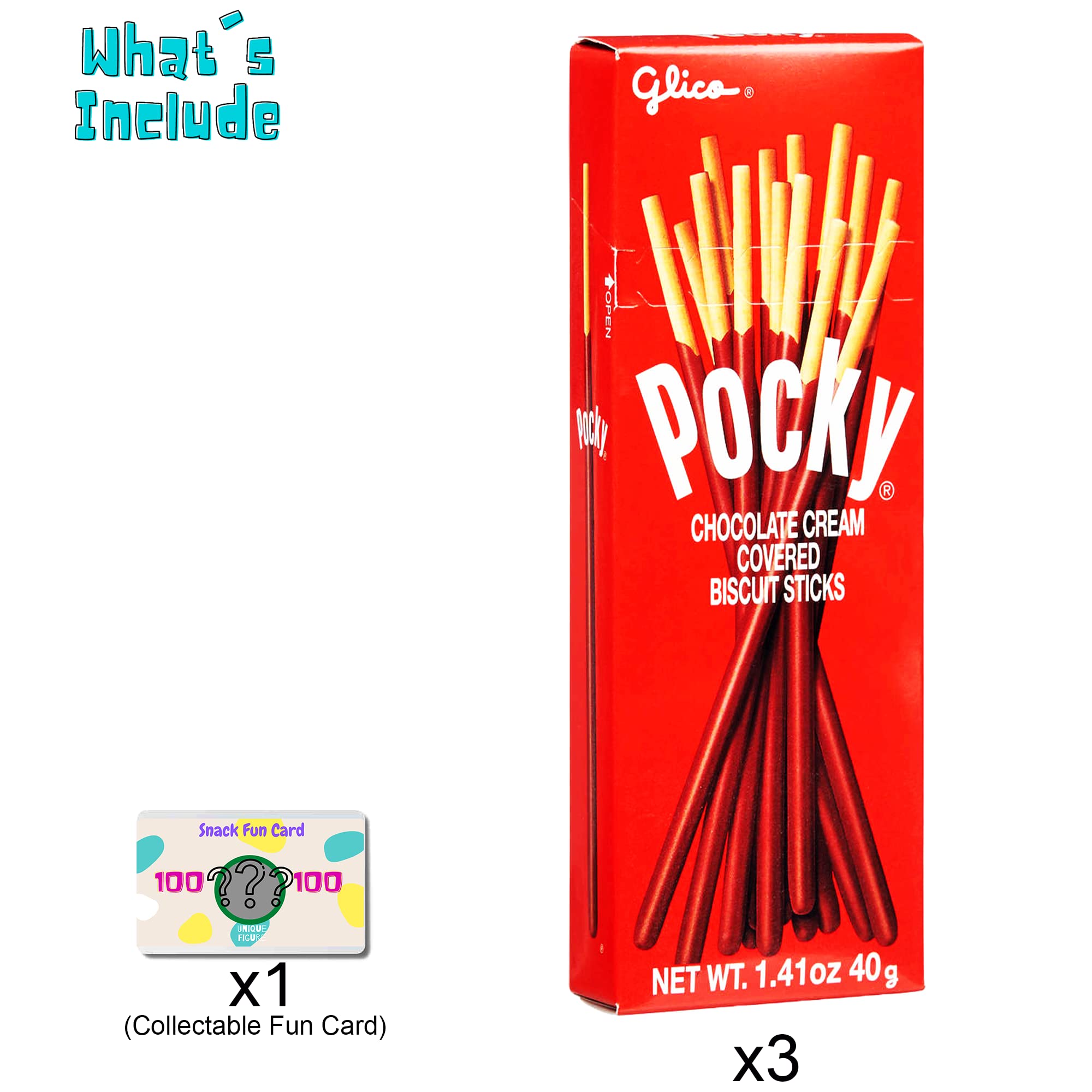 Delicious Chocolate Snacks Gift Set with Fun Cards - Pocky & FunMix Bundle for Parties, Gifts & Office Treats | Premium Japanese-Style Biscuit Sticks & Candy Mix