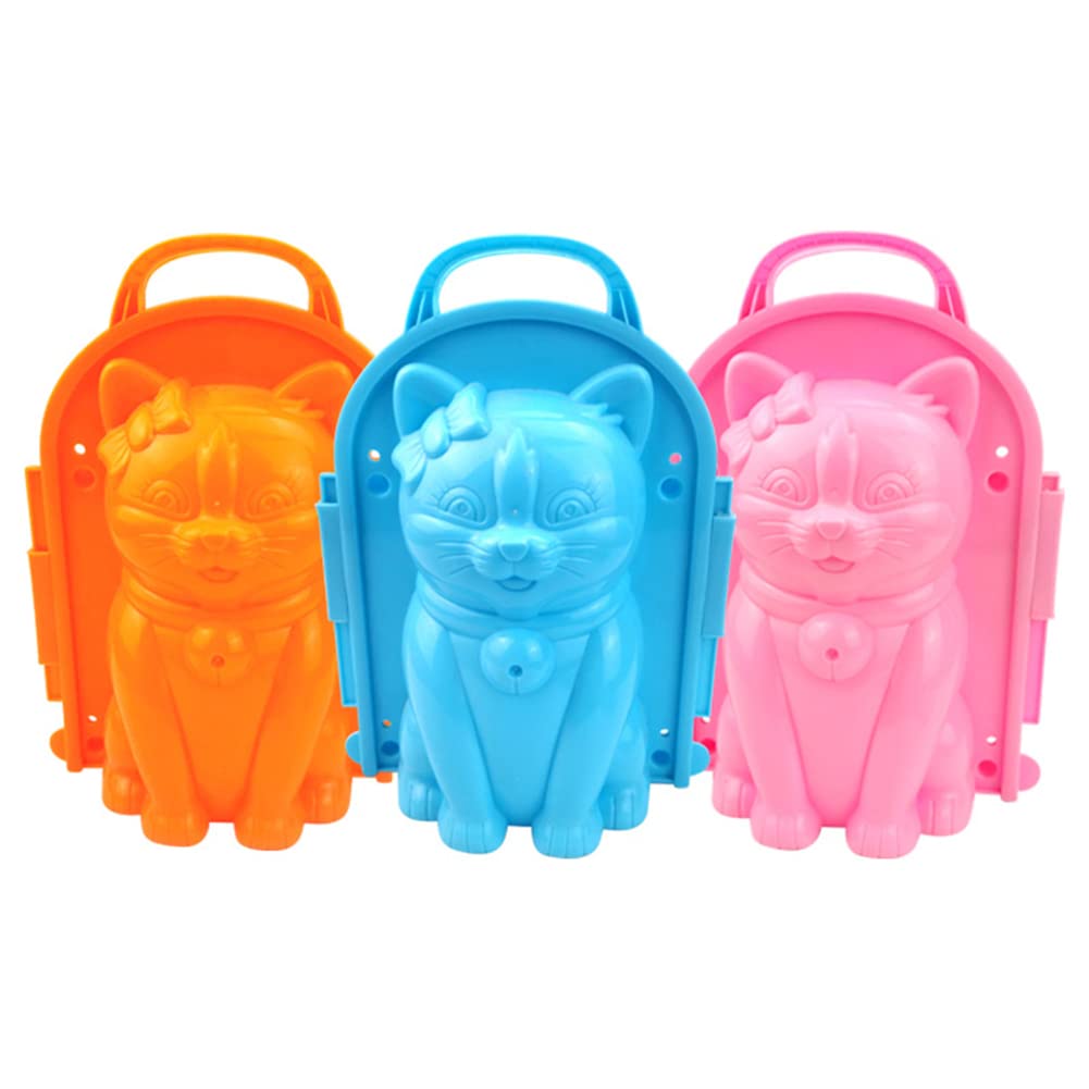 AIZHIYI Cat Shaped Snowball Maker - ABS Plastic Clip for Kids Outdoor Winter Snow Play - Fun Snow Sand Mold Tool for Snowman Building & Winter Activities