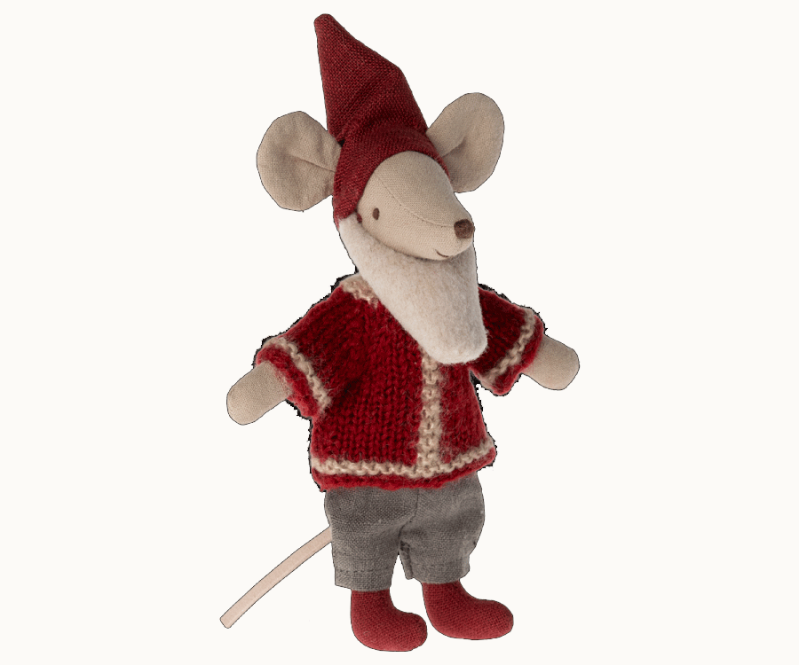 Maileg Santa Mouse - Adorable Christmas Decoration & Holiday Gift for Kids | Perfect for Tree Ornaments, Stocking Stuffers & Festive Home Decor