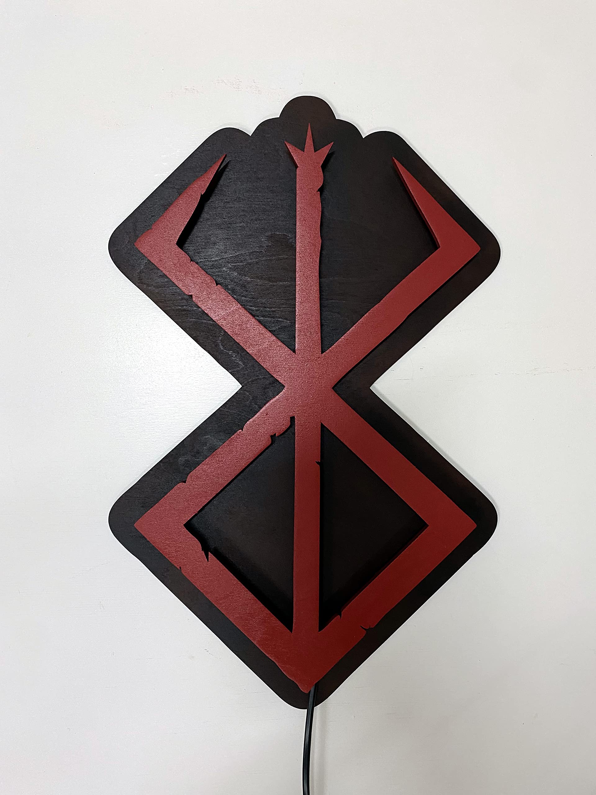 Berserk Anime Night Light - Handmade Dark Fantasy Collectible LED Lamp for Bedroom, Gaming Room & Anime Decor | Netherworld Illuminations