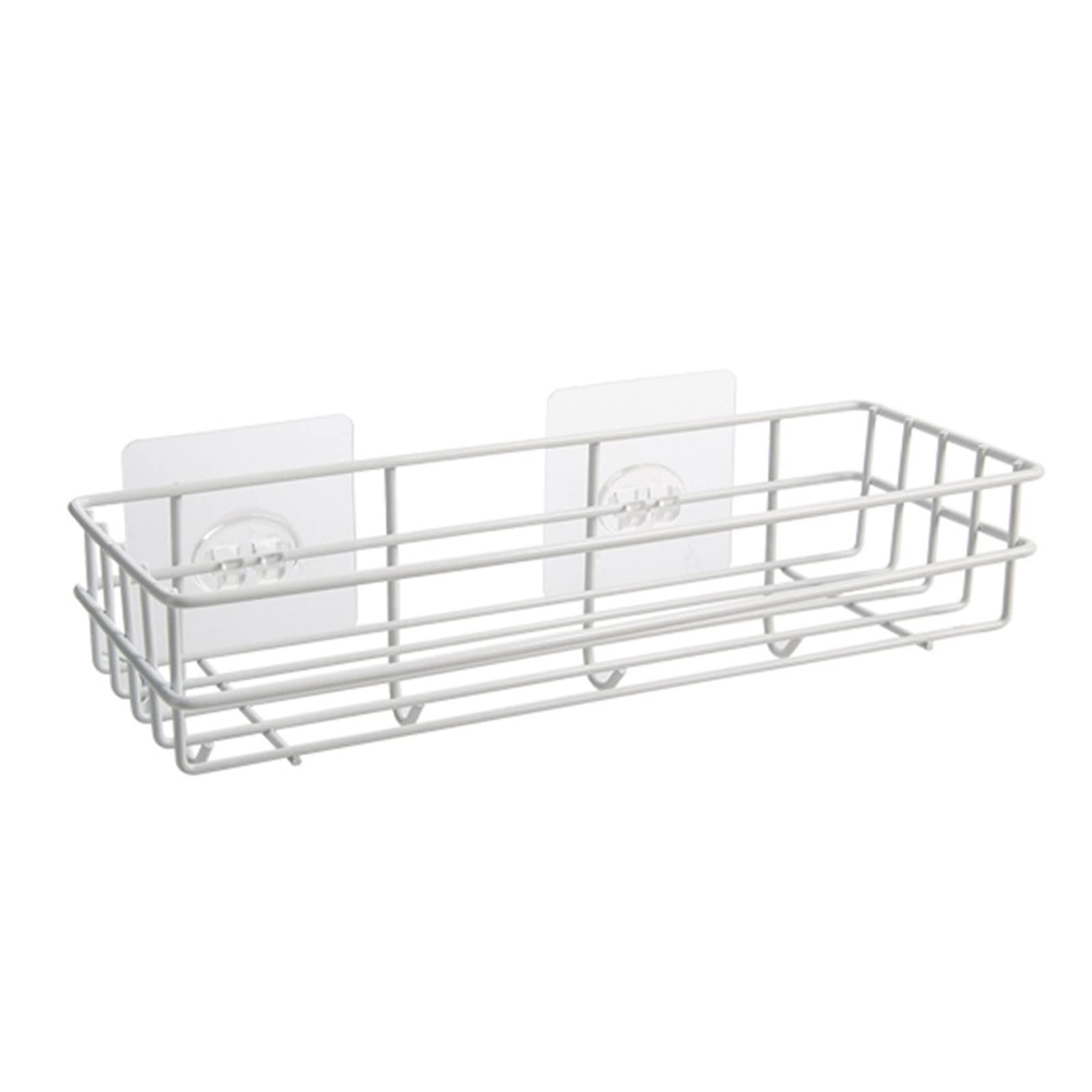 Stainless Steel Over The Sink Dish Drying Rack - No Drill Bathroom Shelf Organizer & Shower Caddy with Strong Adhesive - Perfect for Kitchen Counter, Small Apartment & RV Use