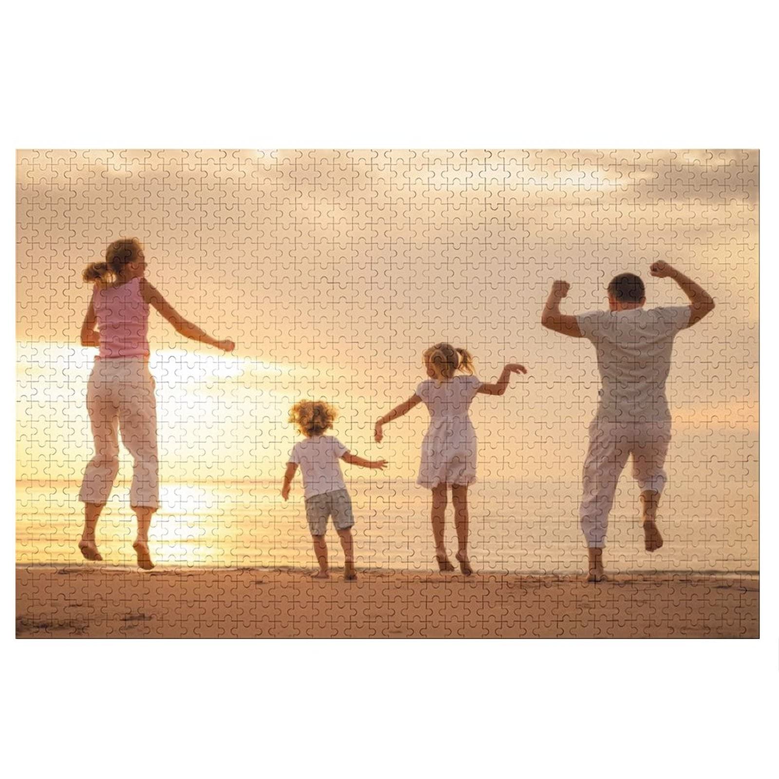 Custom Photo Jigsaw Puzzles - Personalized 35/70/120/200/300/500/1000 Piece Puzzles for Adults & Kids (Horizontal 1000pc) - Perfect for Family Gifts, Home Decor, and Educational Activities