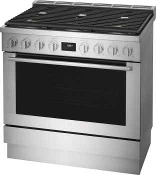 Electroux ECFD3668AS 36-Inch Stainless Steel Dual Fuel Freestanding Range - Perfect for Home Kitchens & Professional Cooking