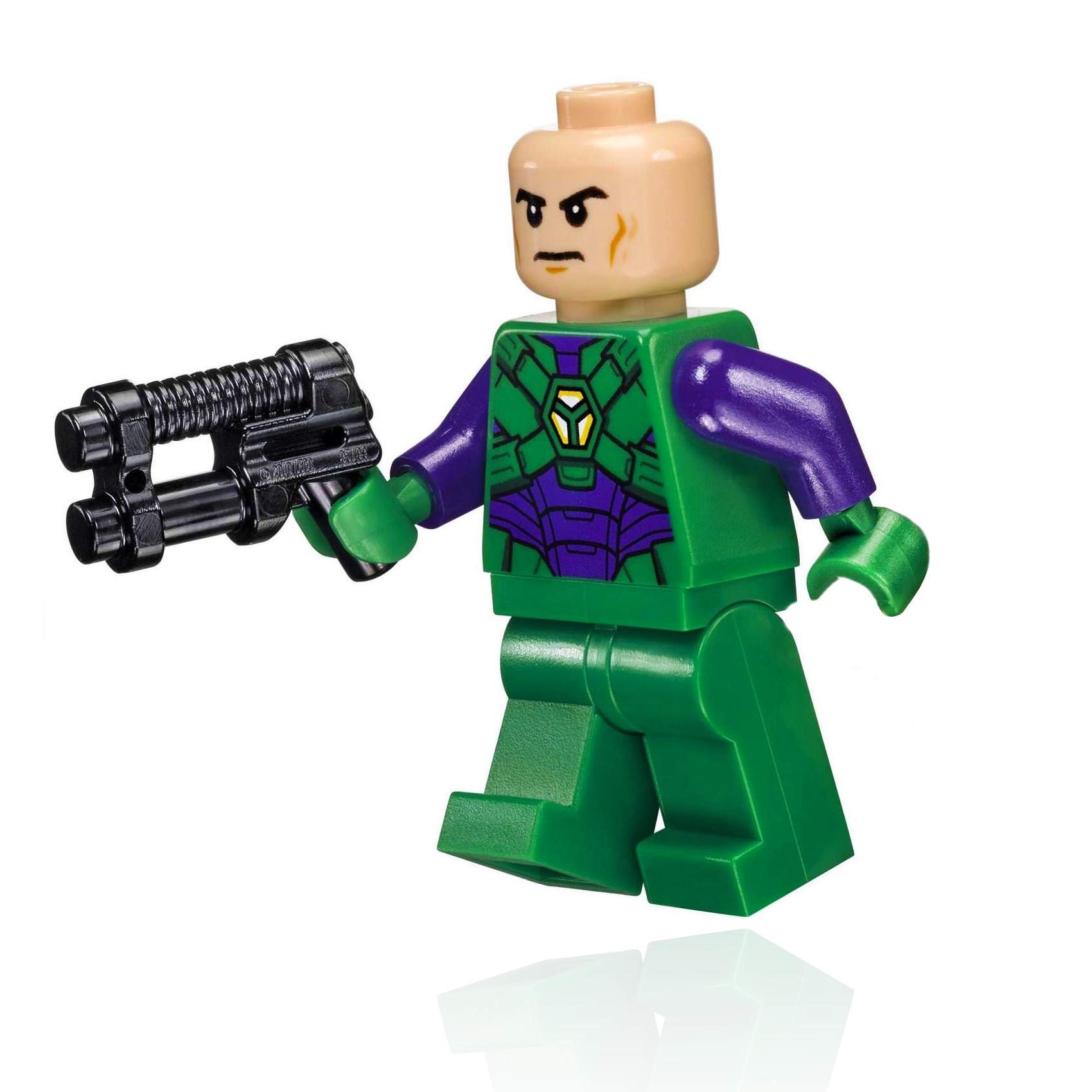 LEGO Super Heroes Justice League Lex Luthor Minifigure - Green & Dark Purple Light Armor (76097) | Collectible Action Figure for Superhero Fans & LEGO Enthusiasts | Perfect for Display, Play & DC Comics Collections