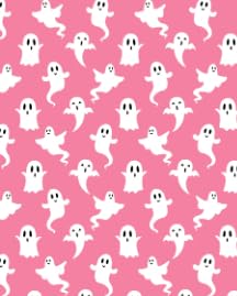 Halloween Ghosts-pink