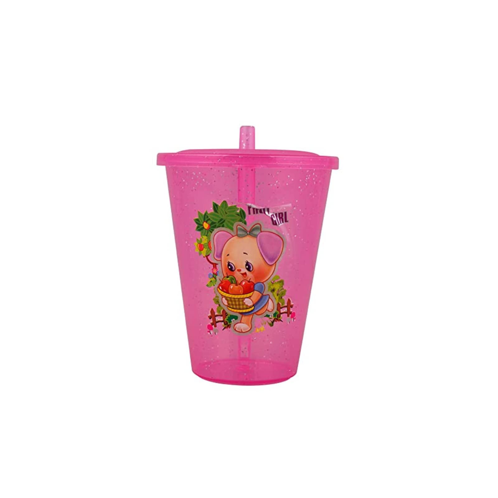 **Tekzie 4-Pack Kids Acrylic Sipper Cups with Lids - Leak-Proof, BPA-Free for Water, Milk & Juice - Travel, School & Home Use (Multicolor)**