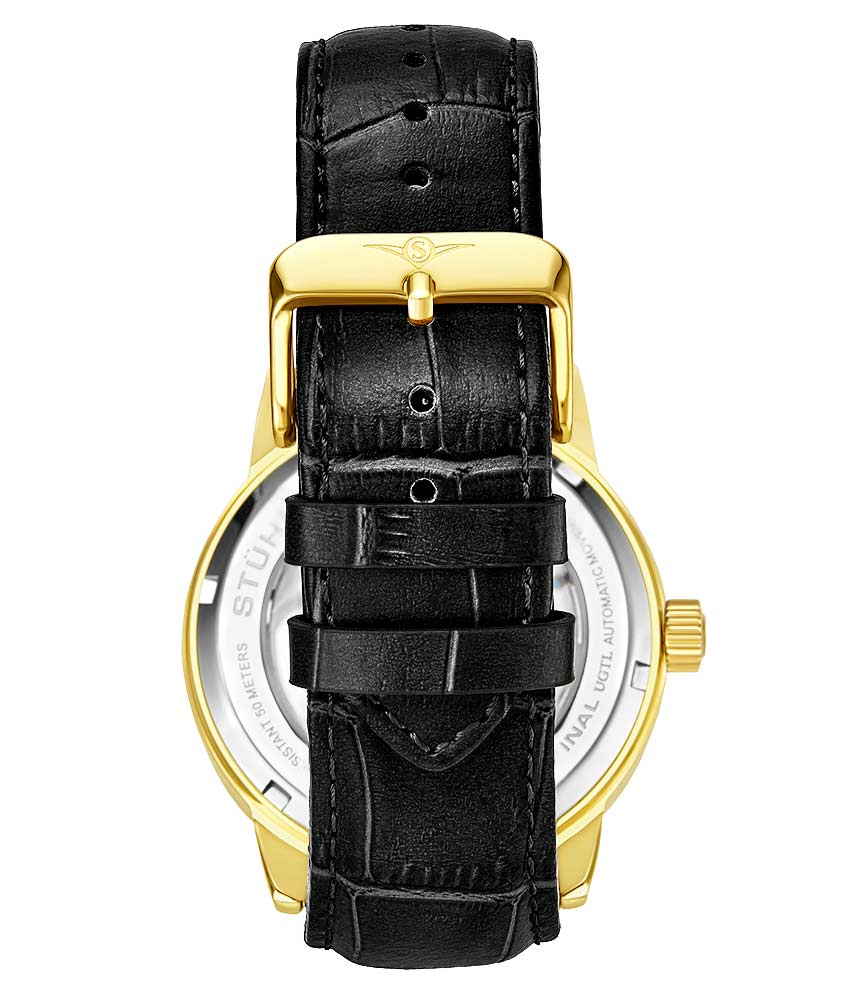 3917 Automatic 43mm Skeleton Dual Time Men's Watch - Stylish Mechanical Timepiece for Business Travel & Formal Occasions