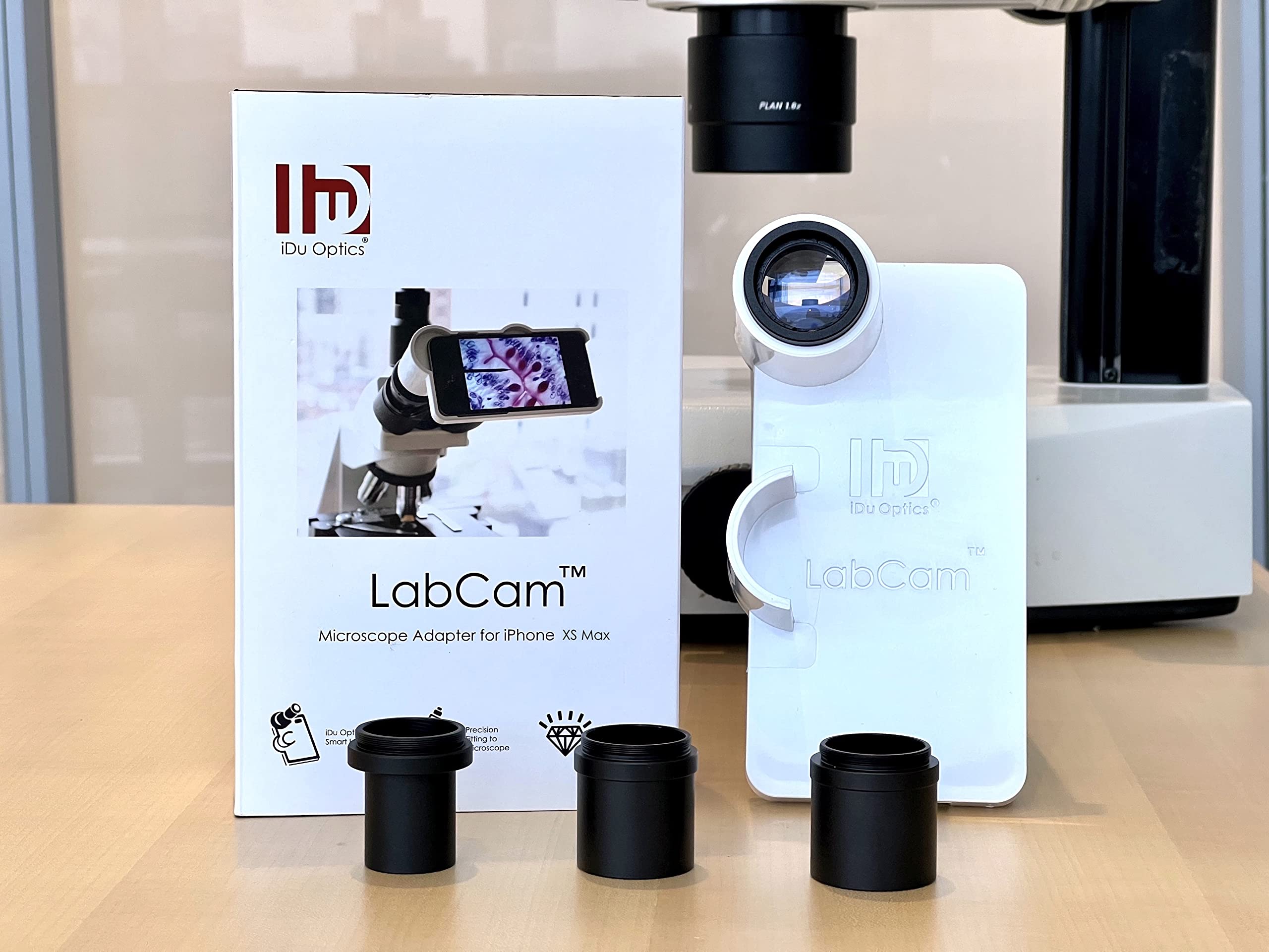 LabCam Microscope Adapter for iPhone Xs Max - Universal Smartphone Microscope Lens Attachment for Science, Education & Hobby Use - Perfect for Classroom, Lab & Outdoor Exploration