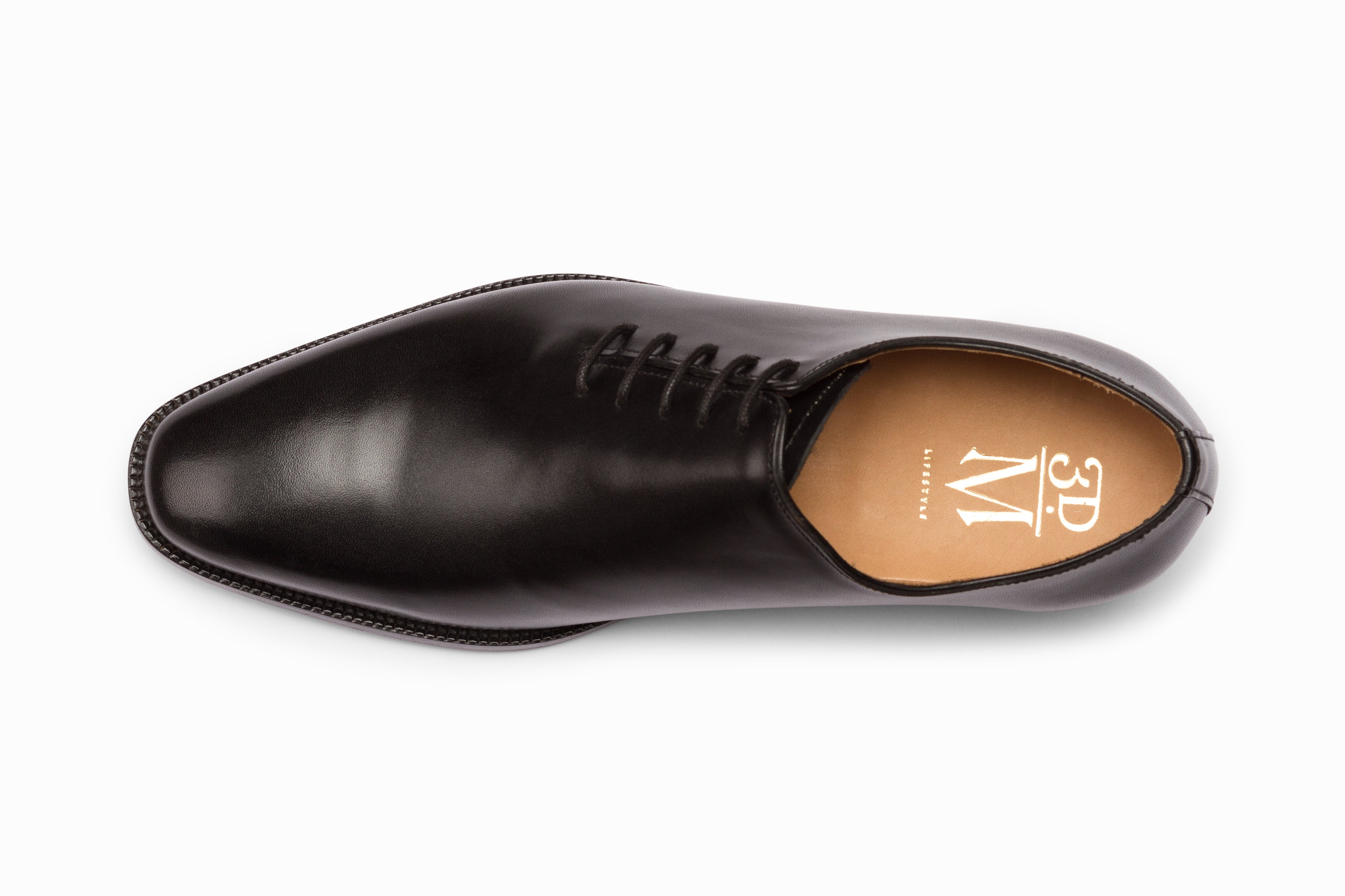 Premium Black Wholecut Oxford Dress Shoes with Side Lacing - Classic Formal & Business Attire for Men