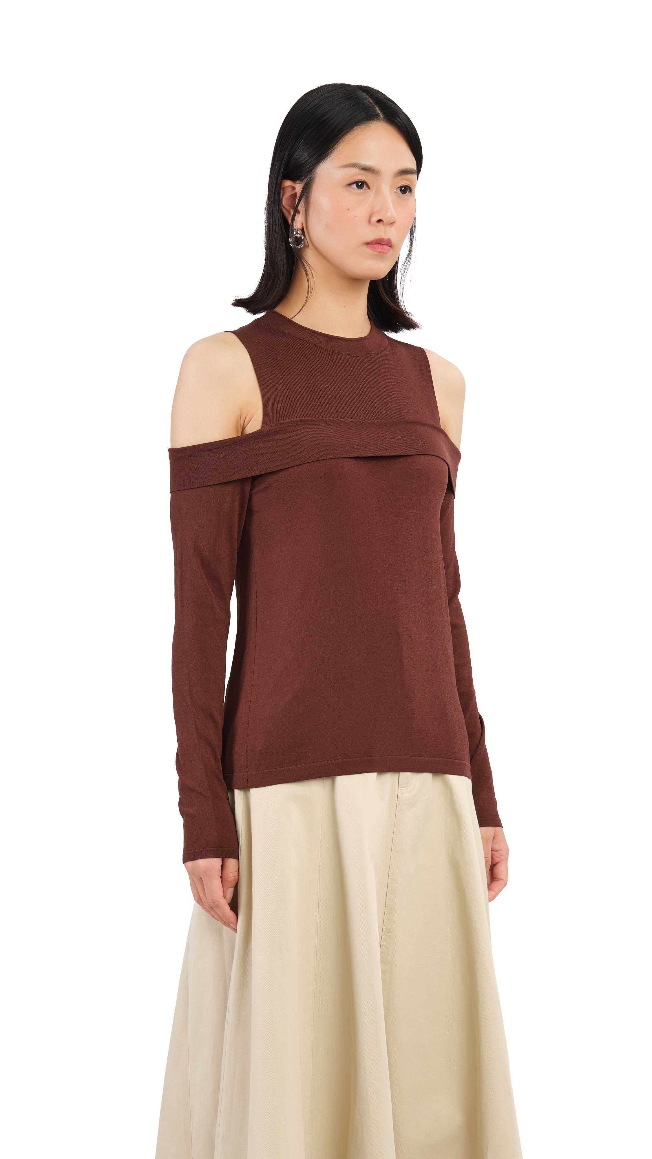 Women's Off Shoulder Sweater - Soft Knit Pullover Top for Fall & Winter | Casual Chic, Date Night, Layering Essential