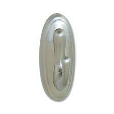 Heavy Duty Plastic Hooks - Large Size (5lbs Capacity) - Metallic Finish for Wall Organization - Perfect for Hanging Coats, Keys, Towels in Bathroom, Kitchen & Entryway