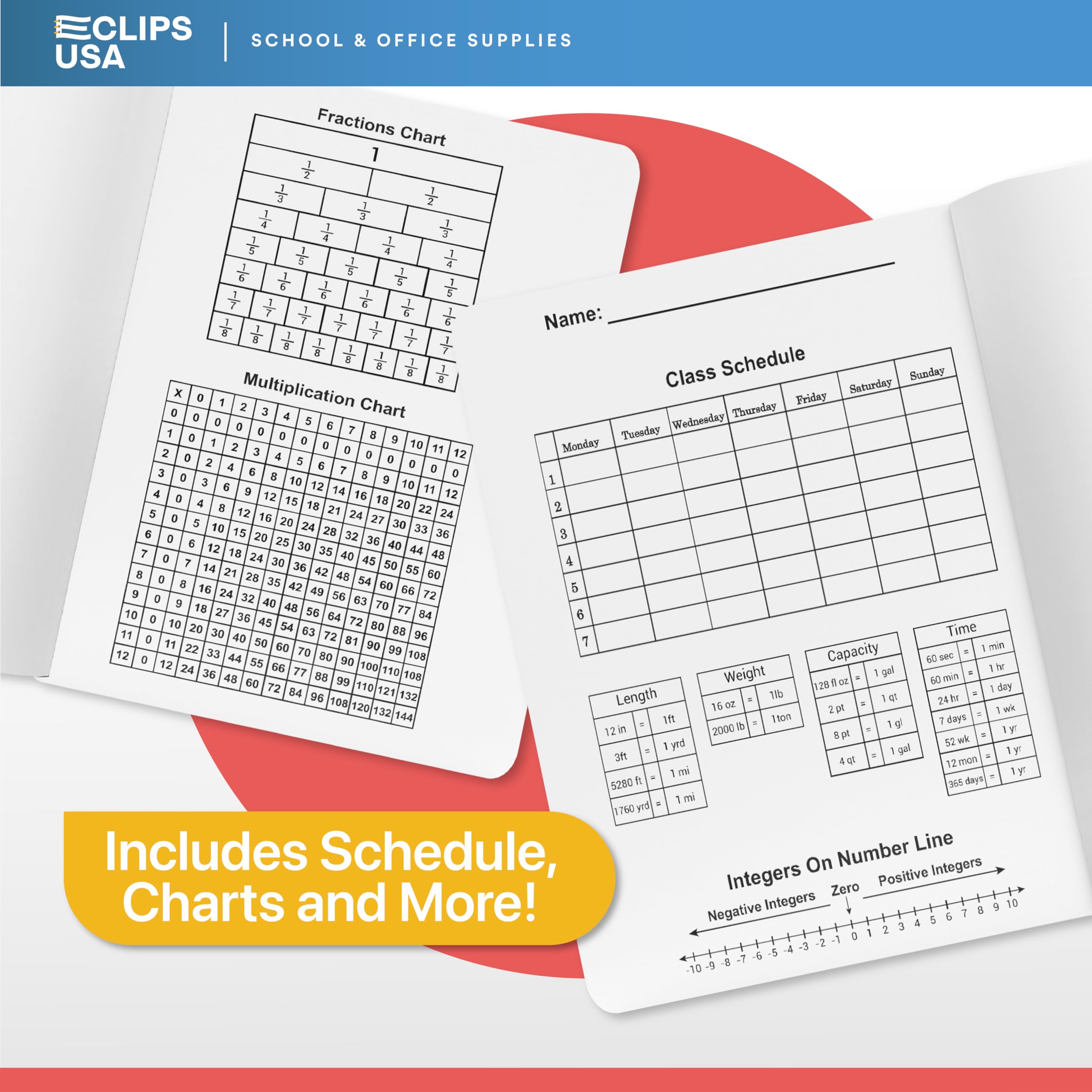 Premium Hard Cover Marble Composition Notebook - 100 Sheets, 9.75