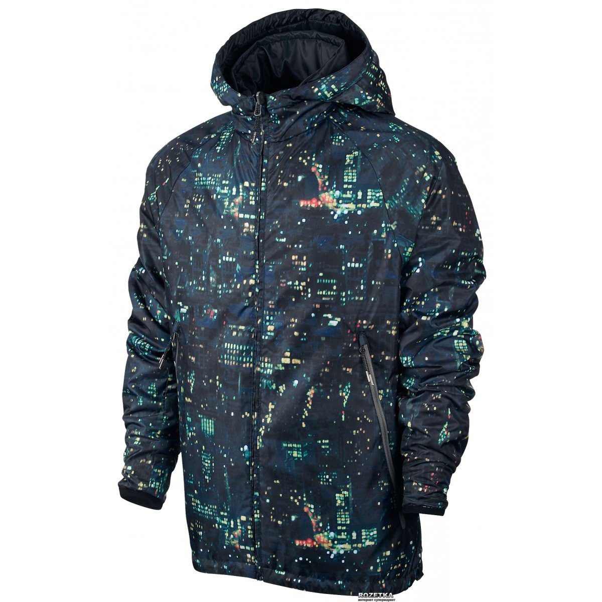 Nike Men's Run Reversible City Jacket - Lightweight Water-Resistant Running Jacket for Men, Black/Black, Size Small - Perfect for Jogging, Gym Workouts & Outdoor Activities