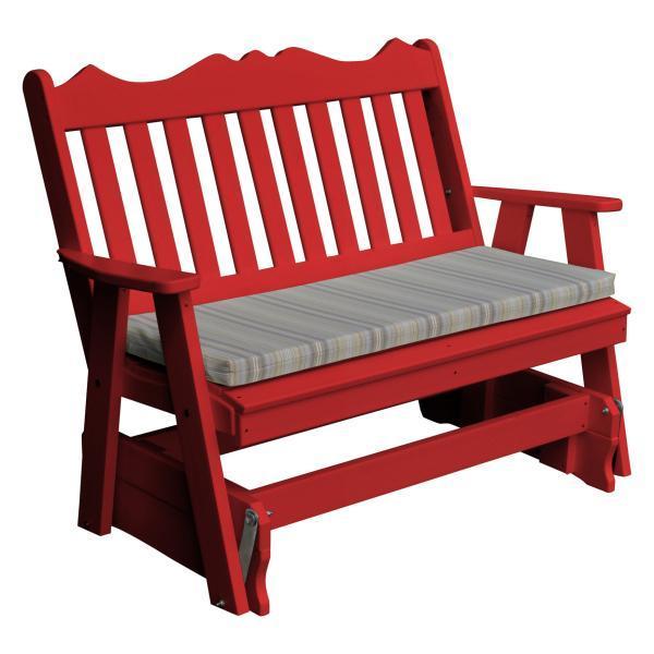 A & L Furniture Poly Royal English Glider - Premium Comfort Gliding Chair for Nursery, Living Room & Relaxation - Soft Cushioned Rocking Chair with Smooth Motion - Perfect for Breastfeeding, Reading & Lounging