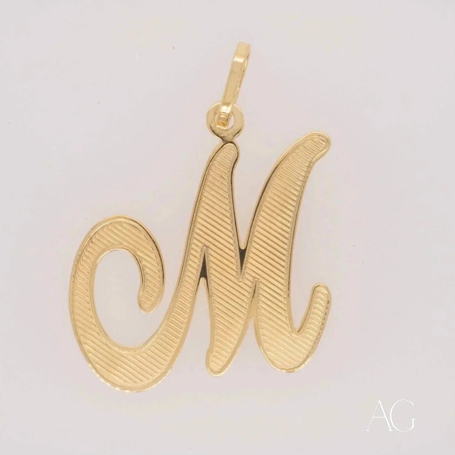 18k Gold Letter M Pendant Necklace - Elegant Initial Jewelry for Women - Perfect Gift for Birthday, Anniversary & Special Occasions