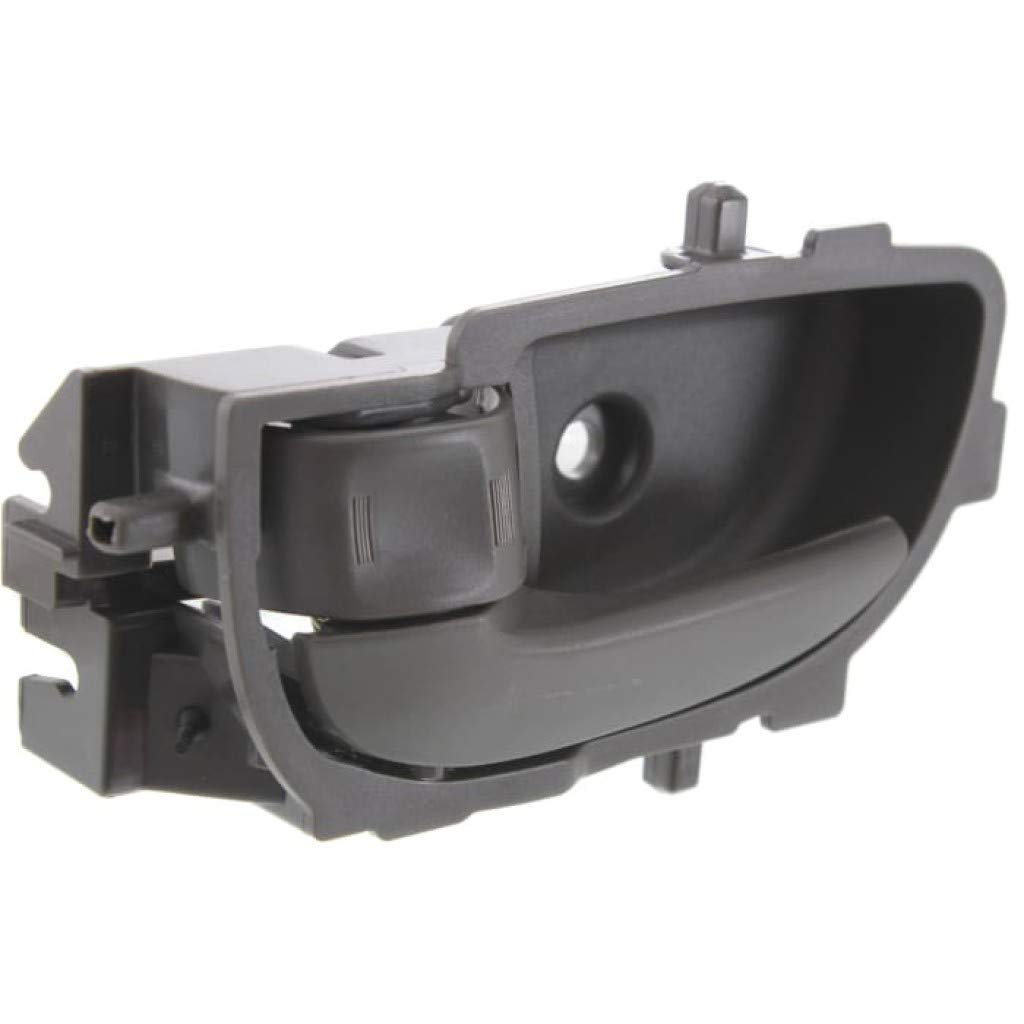 2007-2011 Toyota Yaris Front Driver Side Interior Door Handle with Lock Button - Gray (Base/S Trim) | Perfect Replacement for Broken Handles & Car Interior Upgrades