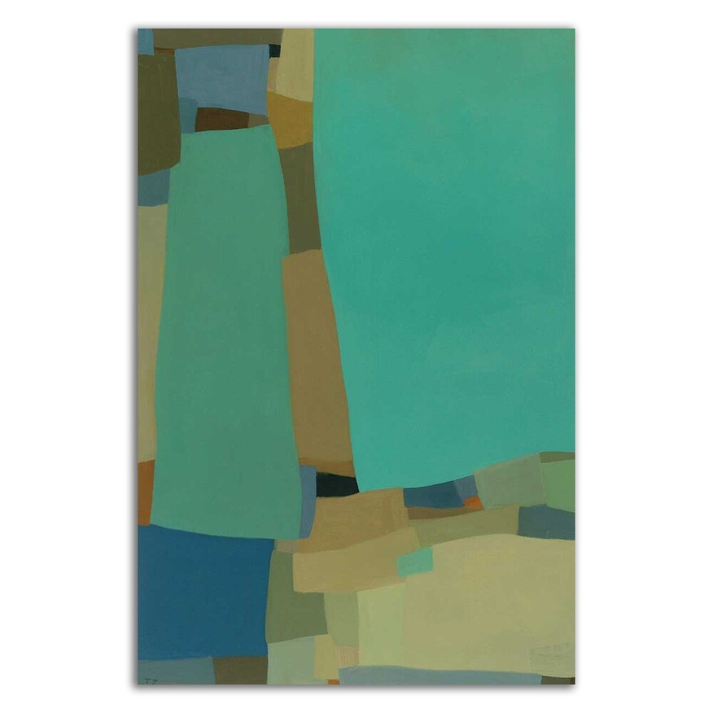 Arabesque 8 by Tamar Zinn - Modern Abstract Canvas Wall Art Print - Ready to Hang - Perfect for Living Room, Bedroom & Office Decor