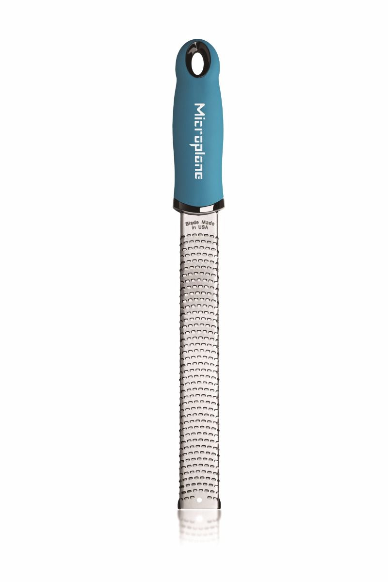 Premium Classic Series Zester Graters - Stainless Steel Microplane Grater for Citrus, Cheese & Chocolate - Turquoise Kitchen Gadget for Baking, Cooking & Garnishing