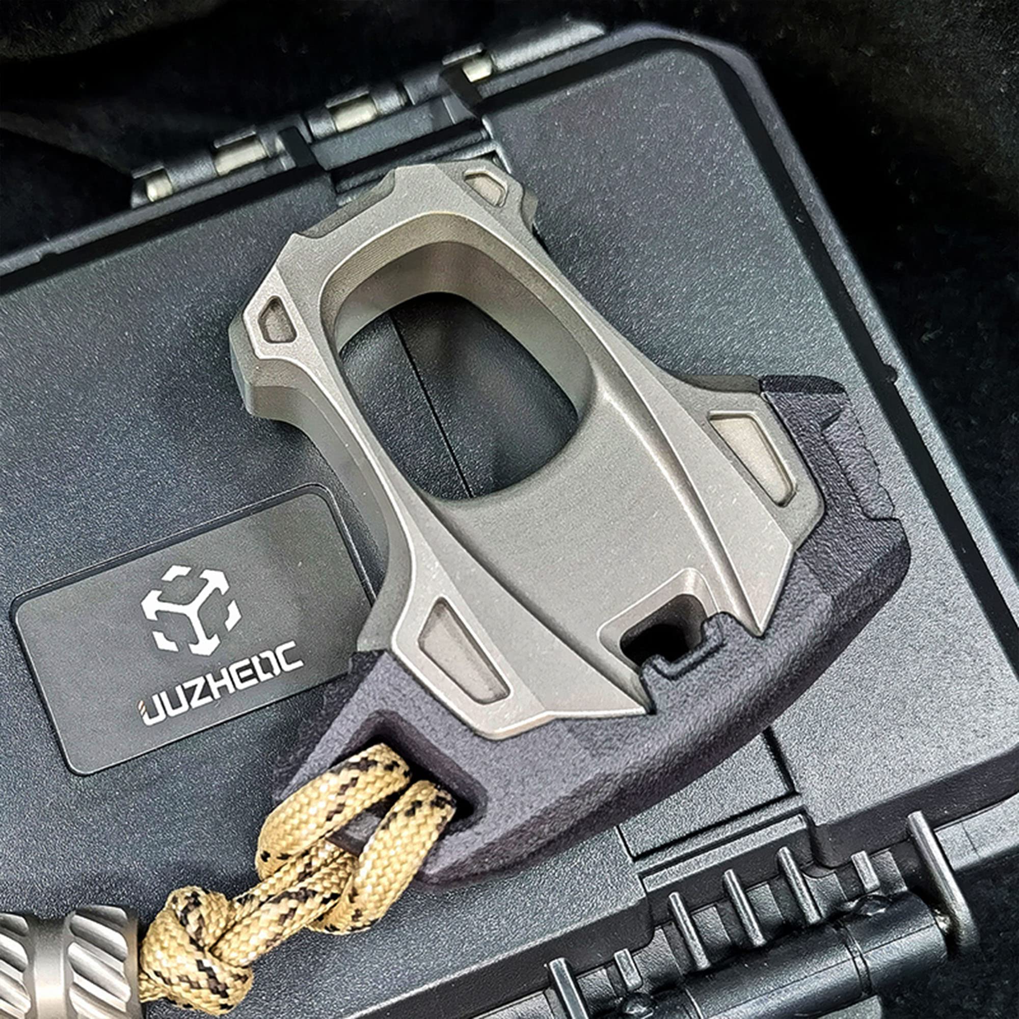 Premium Titanium EDC Pocket Tool - Multi-Function Keychain Tool for Everyday Carry, Outdoor Survival & DIY Projects