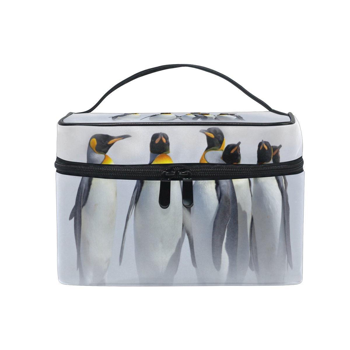 Stylish Penguin Snow Cosmetic Bag - Travel Makeup Train Case & Storage Organizer for Women | Perfect for Travel, Gym, and Daily Essentials Organization