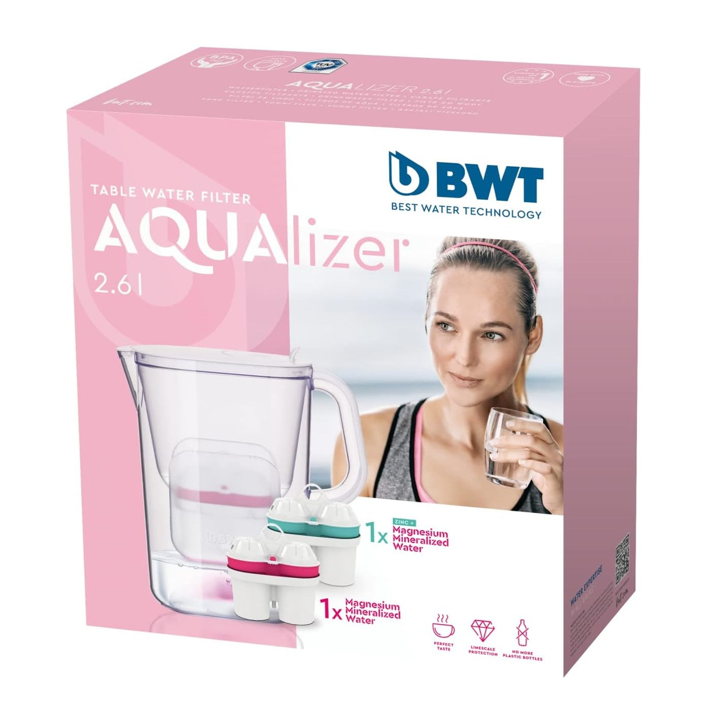BWT AQUAlizer Water Filter with Zinc & Magnesium Cartridges – Clean, Healthy Drinking Water for Home & Office