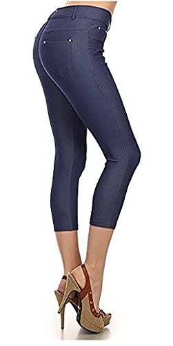 YELETE Women's Capri Pants - Stretchy Comfortable Yoga Pants for Workout, Lounge & Travel - High Waisted Leggings with Pockets for Running, Gym & Casual Wear