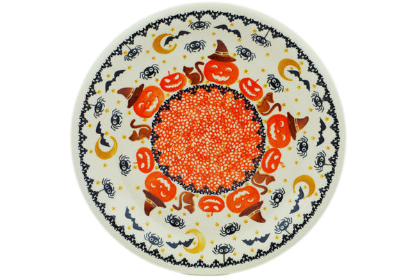 10-Piece Halloween Dinner Plates Set - Spooky Pumpkin Design for Parties, Thanksgiving & Fall Decorations