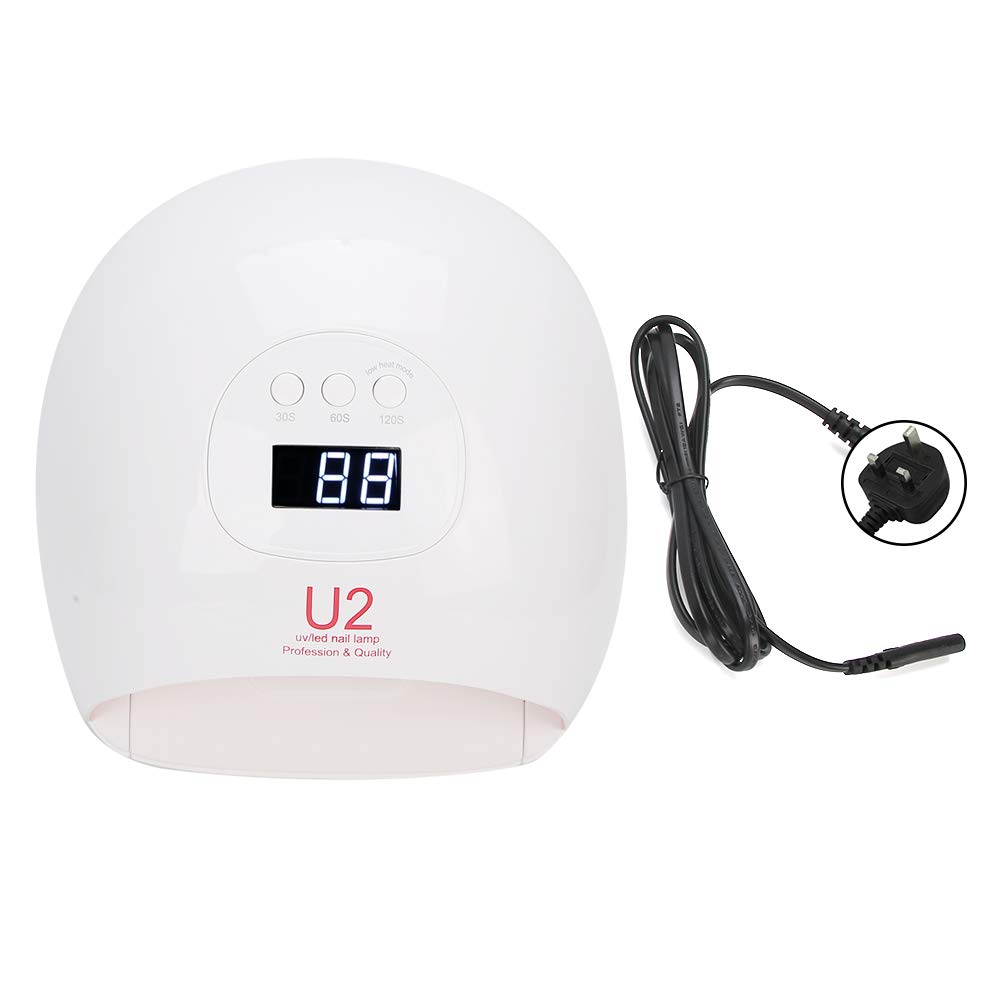 72W Professional UV LED Nail Lamp for Gel Polish - Painless Curing Light with 36 LED Chips & Detachable Base (110-240V) - Perfect for Salon, Home Manicure & Nail Art