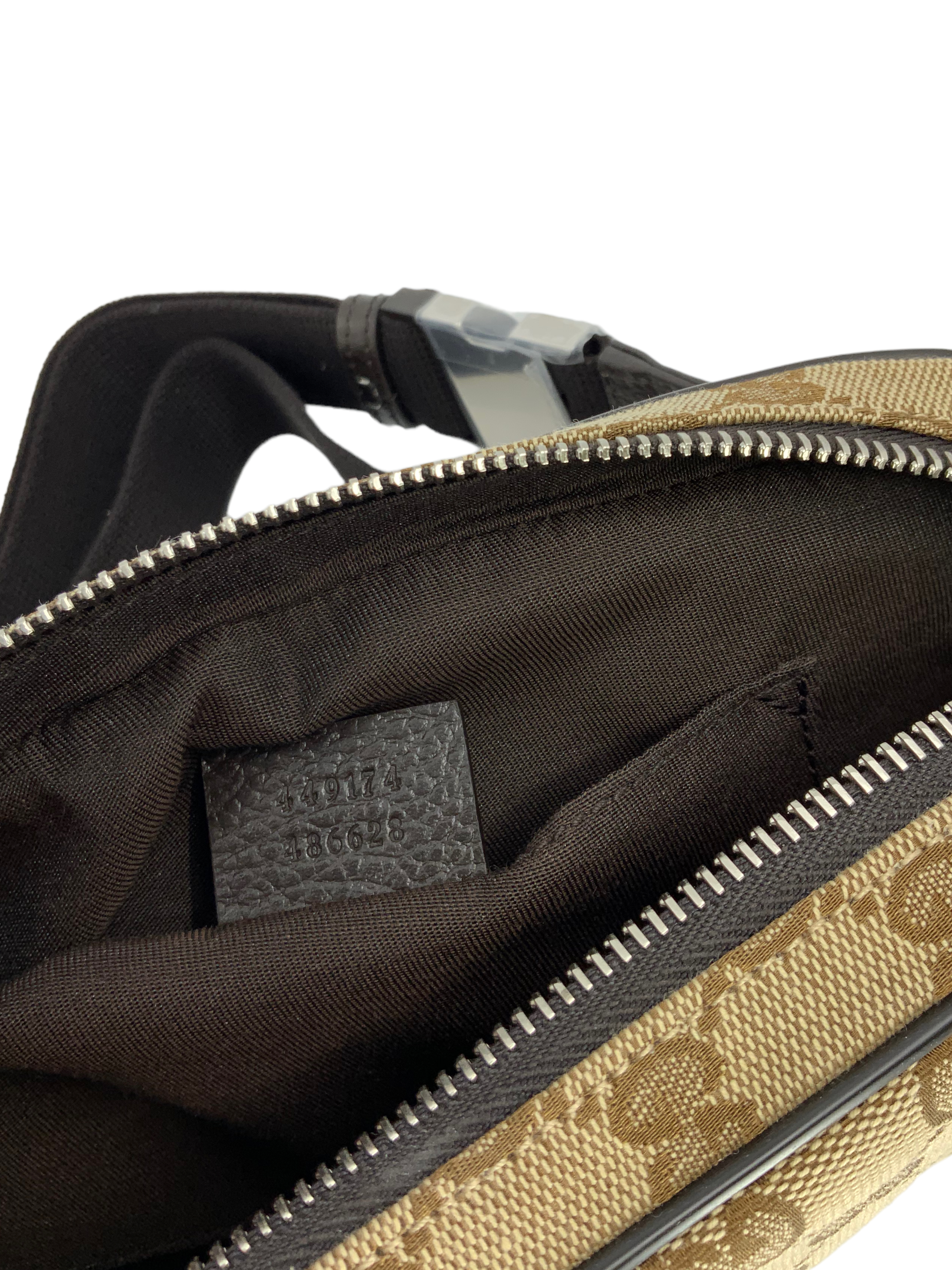 Gucci GG Monogram Canvas Belt Bag for Women & Men - Luxury Crossbody Fanny Pack - Perfect for Travel, Concerts & Everyday Use