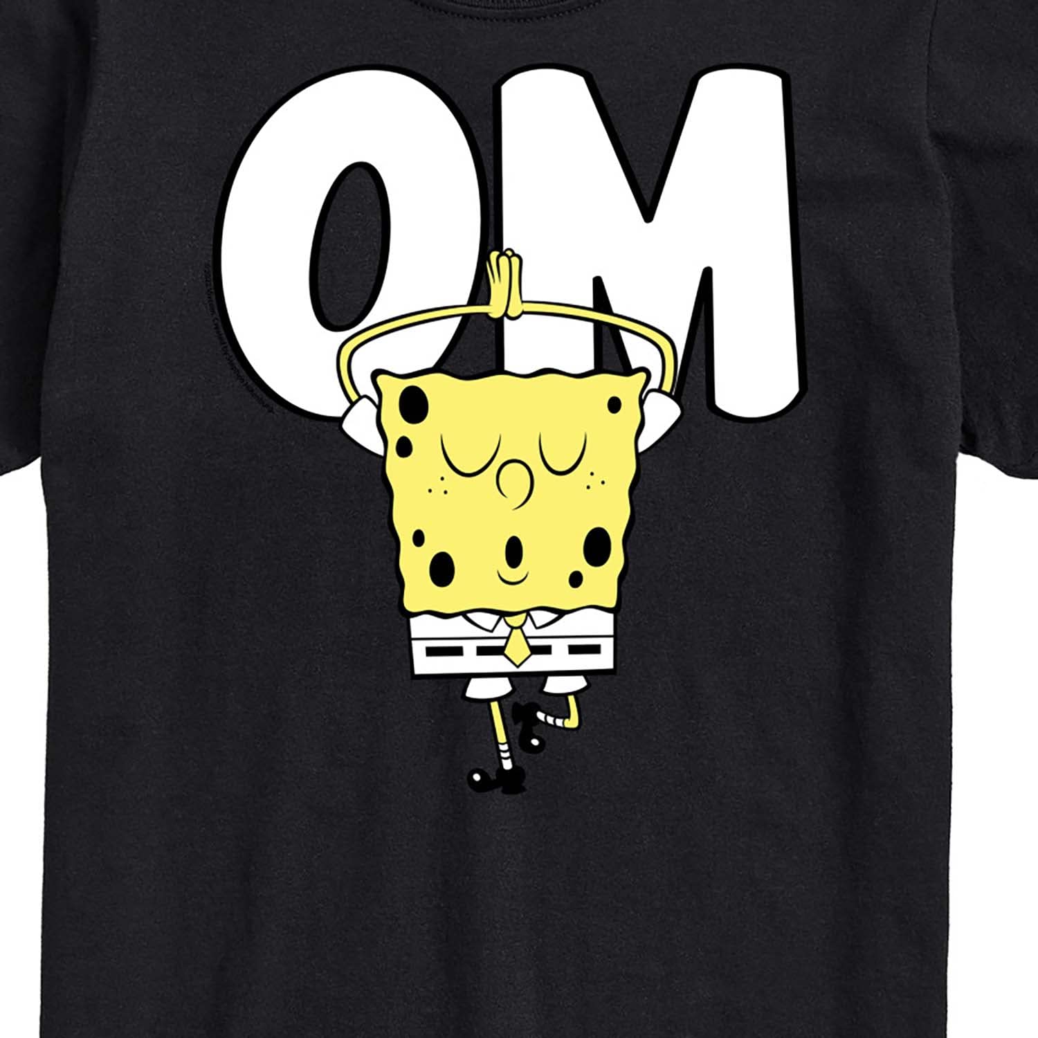 Spongebob Squarepants Yoga Pose Graphic T-Shirt for Men - Soft Cotton Short Sleeve Tee - Casual Wear & Gym Outfit