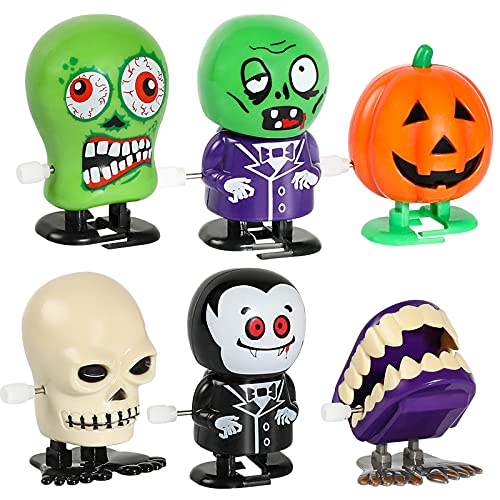 Max Fun 12-Piece Halloween Wind-Up Toys Set - Spooky Party Favors & Trick or Treat Gifts for Kids | Perfect for Classroom Prizes, Goodie Bags & Halloween Celebrations