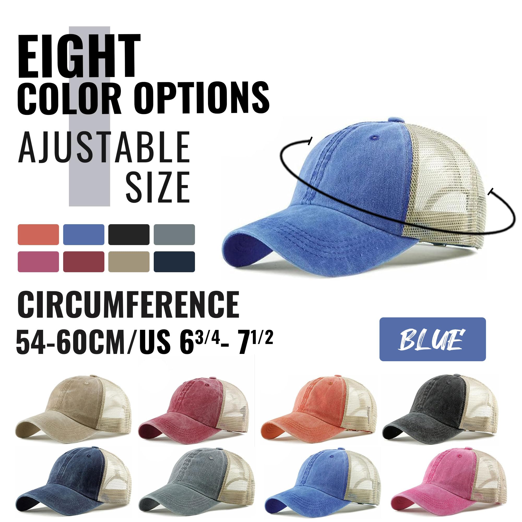 Breathable Mesh Baseball Cap for Men & Women - CLAPE Summer Trucker Hat with Quick Dry Technology - Ideal for Golf, Running, Outdoor Sports & Casual Wear