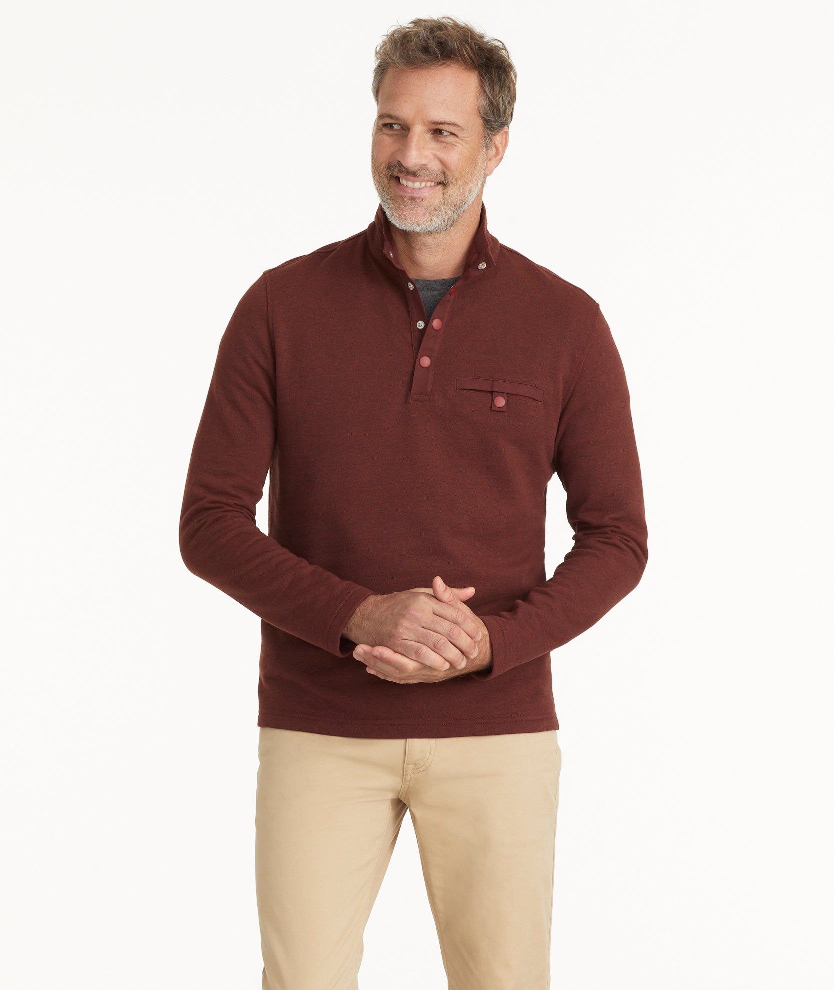 Snap Fleece Pullover - Cozy & Stylish Winter Sweatshirt for Men & Women | Perfect for Outdoor Activities, Casual Wear & Layering