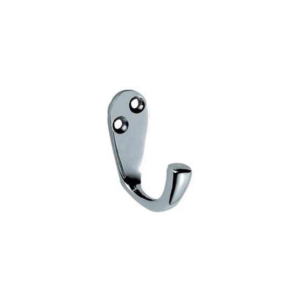 Victorian Single Robe Hook - Satin Chrome Finish - AA26SC/BP AA26SC - Perfect for Bathroom, Bedroom & Closet Organization