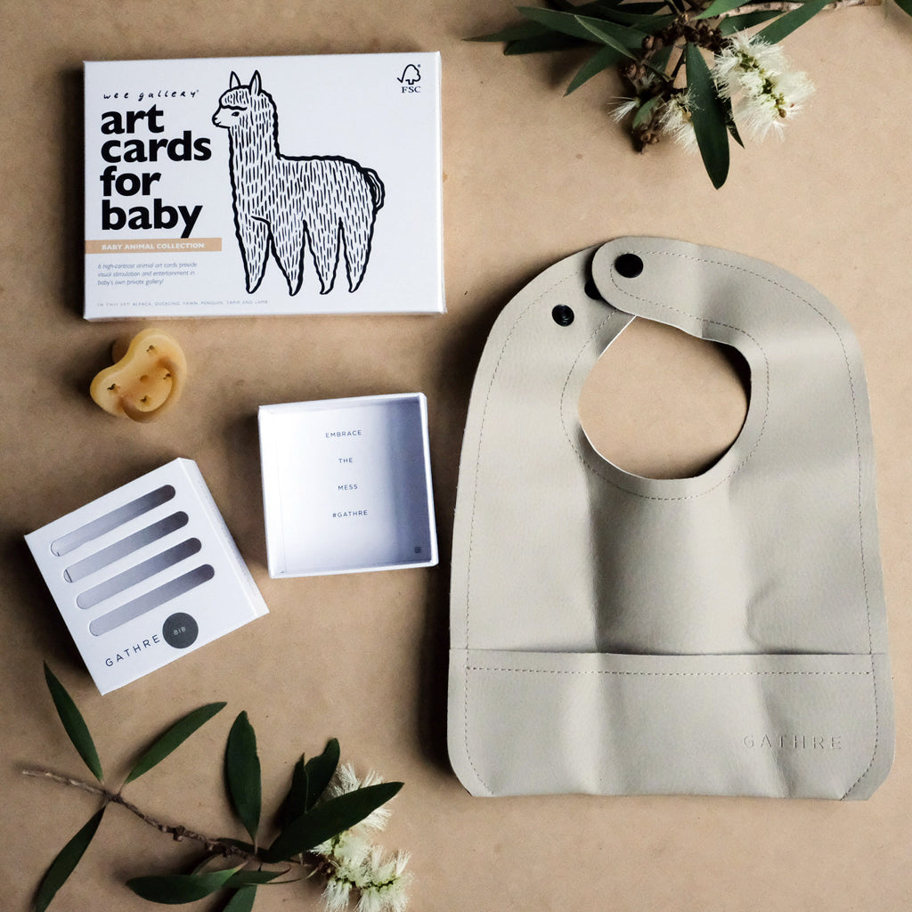 Gathre Baby Bib - Soft, Waterproof & Stylish for Mess-Free Feeding | Perfect for Infants & Toddlers at Home or On-the-Go