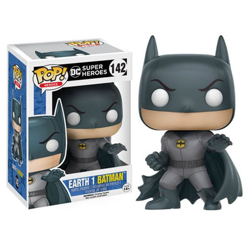 DC Heroes Pop! Vinyl Figure - Earth 1 Batman Collectible Toy for DC Comics Fans | Perfect for Display, Gifts, and Comic Book Collections