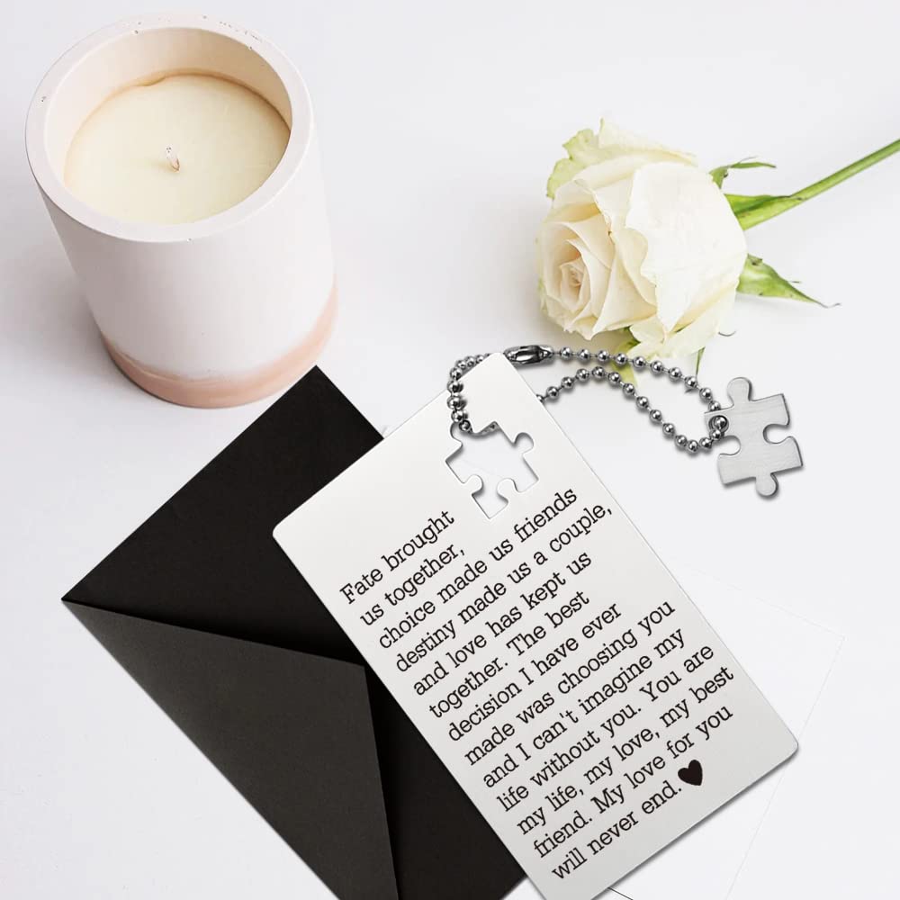 Romantic Birthday Card for Husband from Wife - Wallet Insert Love Note, Anniversary & Valentine's Gift for Men/Women - Perfect Gift for Him/Her, Boyfriend/Girlfriend - Ideal for Birthdays, Anniversaries & Special Occasions