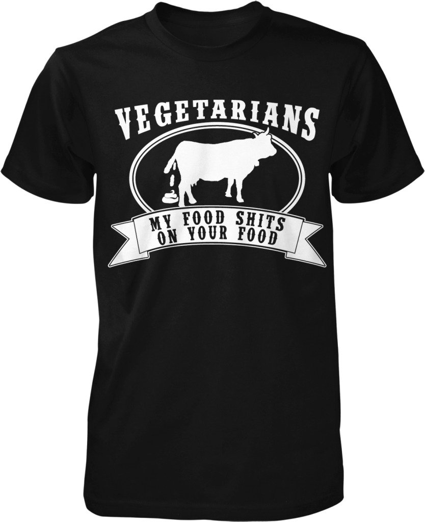 Eco-Friendly Vegan & Paleo Diet Men's T-Shirt - Funny Tree Hugger Slogan Tee for Gym, Workout & Casual Wear