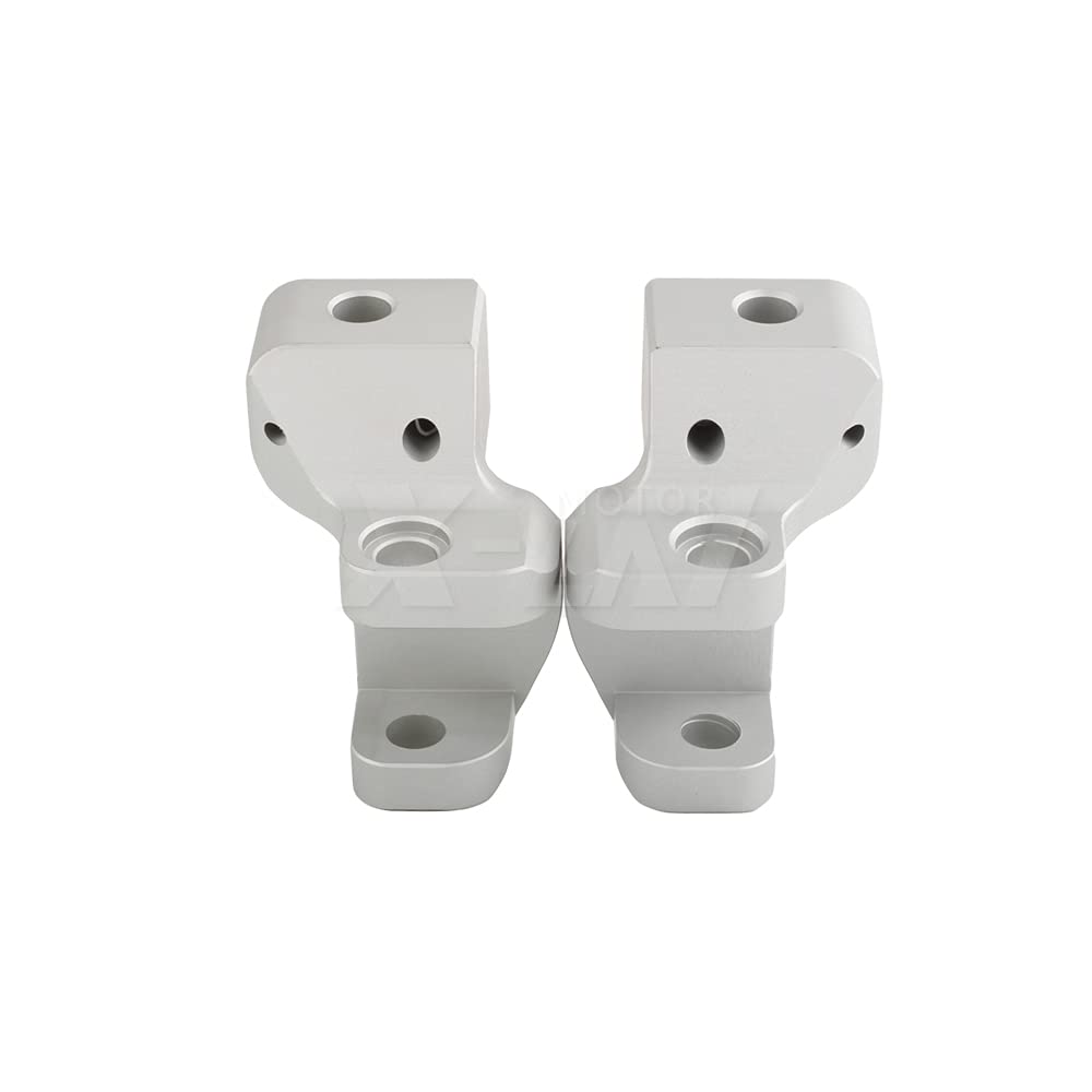 BMW R1200RT R1250RT Motorcycle Footpeg Lowering Kit - Front Rider Foot Pegs for 2014-2021 Models (Silver) | Enhanced Comfort for Long Rides & Touring