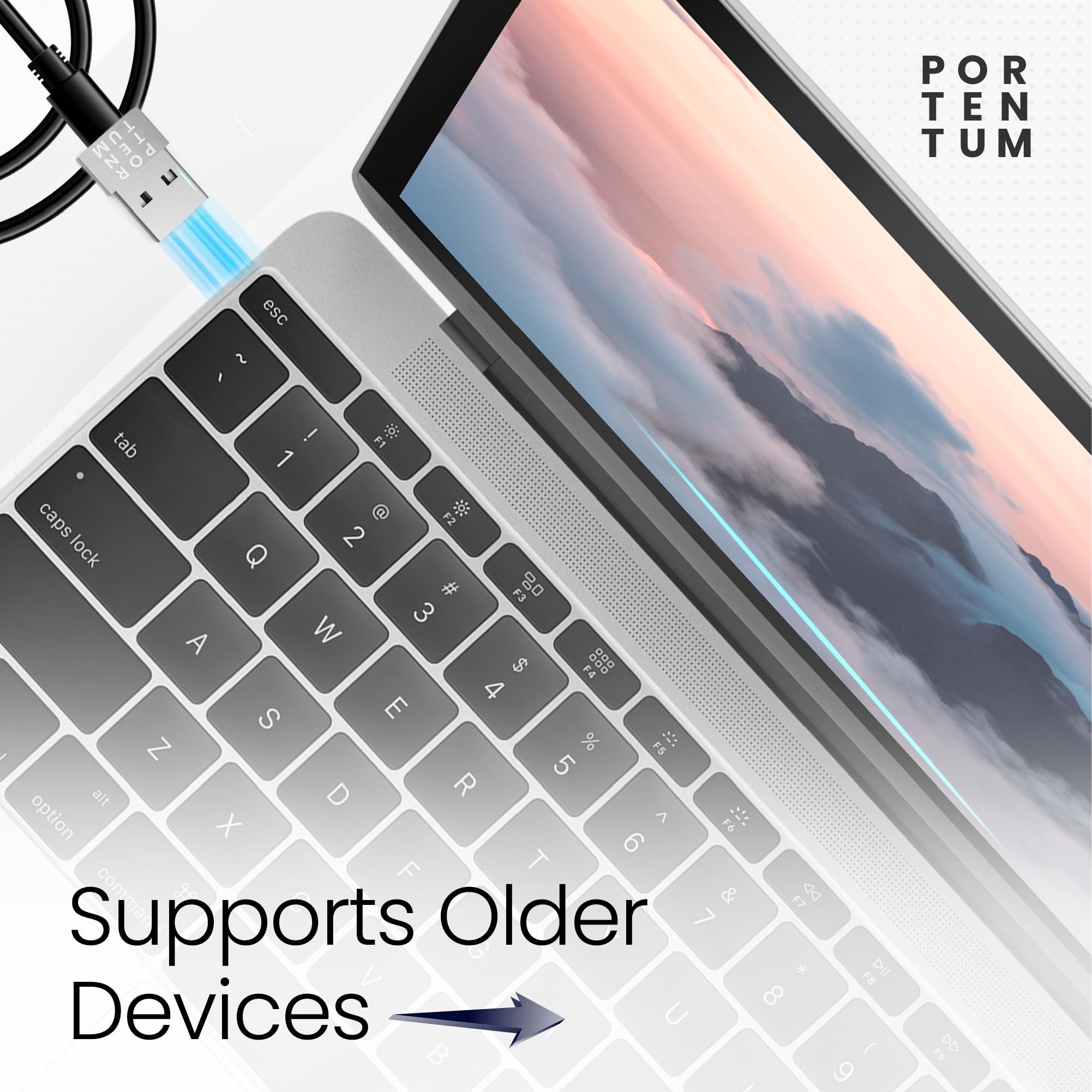 Premium USB C to USB Adapter - 480Mbps High-Speed Data Transfer - Durable Zinc Alloy with Heat Resistance - USB to USB C Converter - Bright Silver - Perfect for Laptops, Smartphones & Tablets