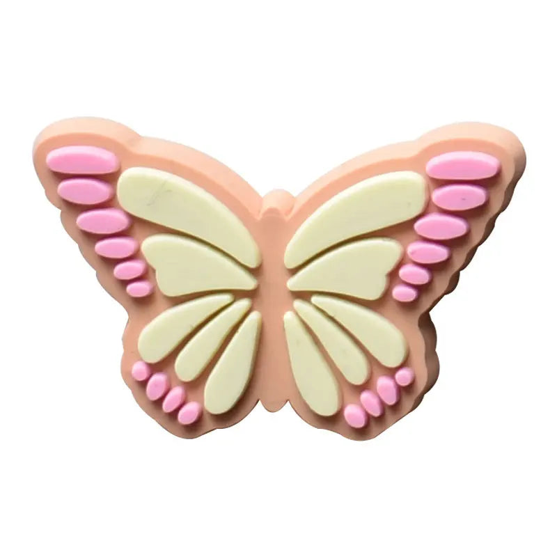 Trendy PVC Pink Shoe Charms Pins for Crocs - DIY Accessories for Bracelets & Wristbands - Cute Party Gifts for Girls & Women - Perfect for Jibbitz Decor, Birthday Presents & Fashion Outfits