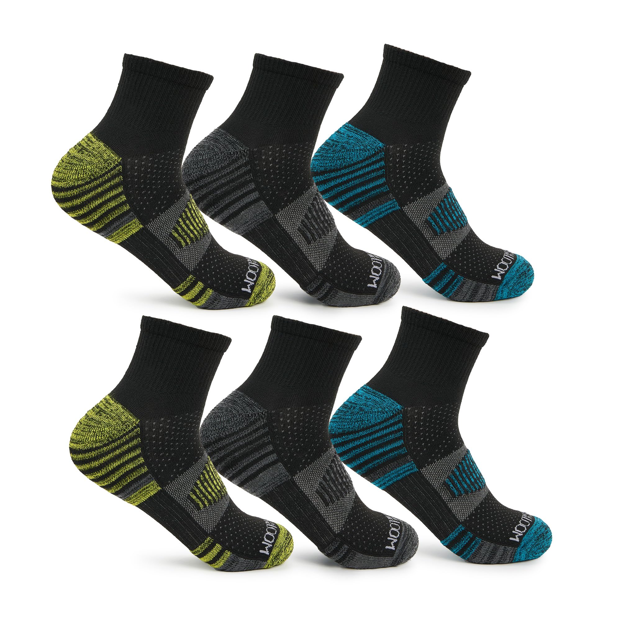Fruit of the Loom Men's Breathable Performance Ankle Socks - Moisture-Wicking Athletic Socks for Running, Gym & Everyday Comfort