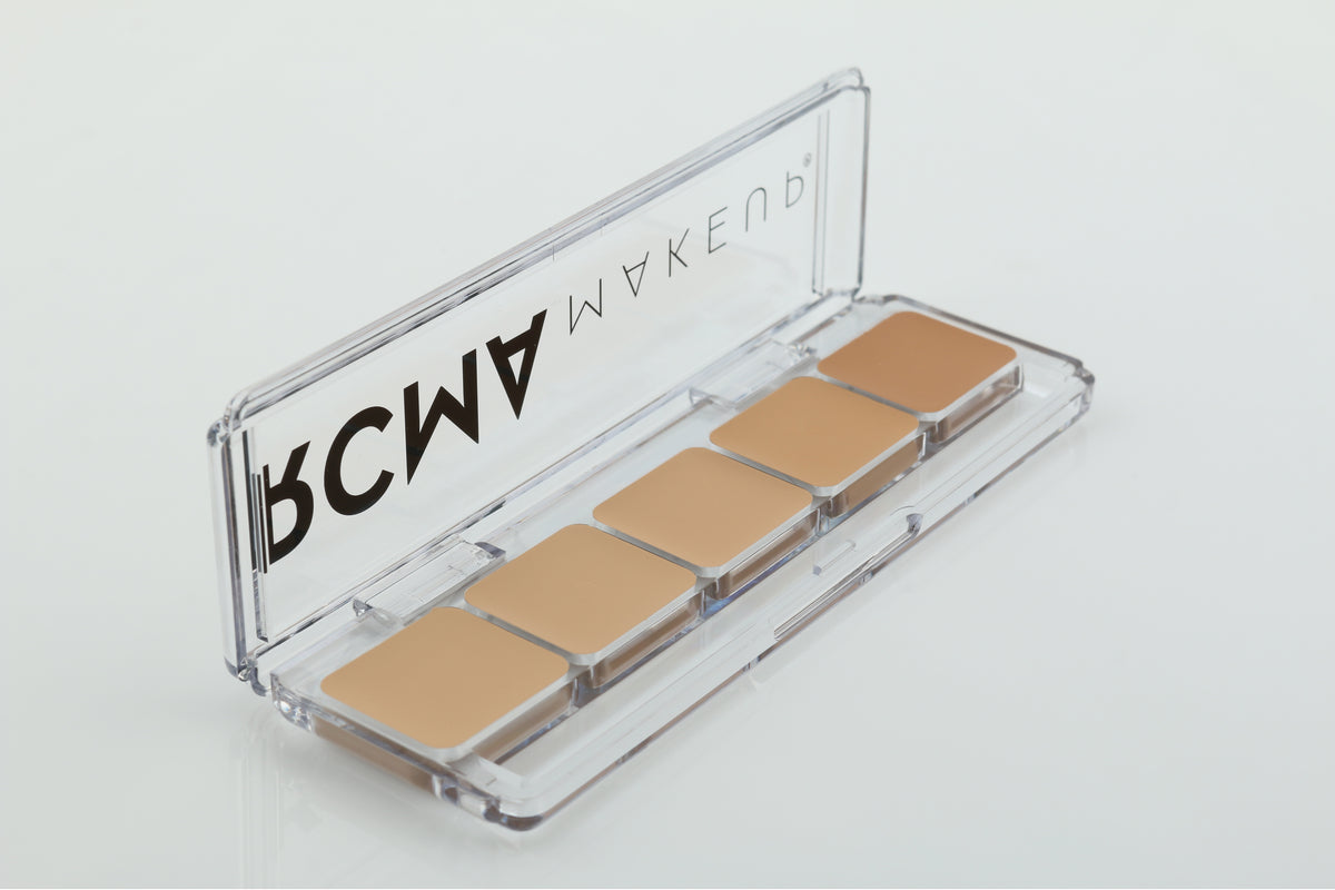 RCMA Makeup 5-Color Professional Palette - Cruelty-Free & Vegan Makeup Kit for Contouring, Highlighting & Perfecting | Ideal for Bridal, Photoshoot & Everyday Makeup Looks
