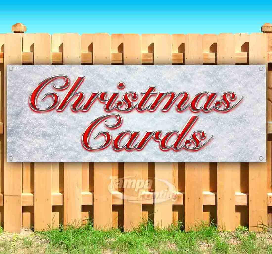 13 oz Heavy-Duty Vinyl Christmas Banner with Metal Grommets - Single-Sided Non-Fabric Holiday Decoration for Parties, Home & Office Decor
