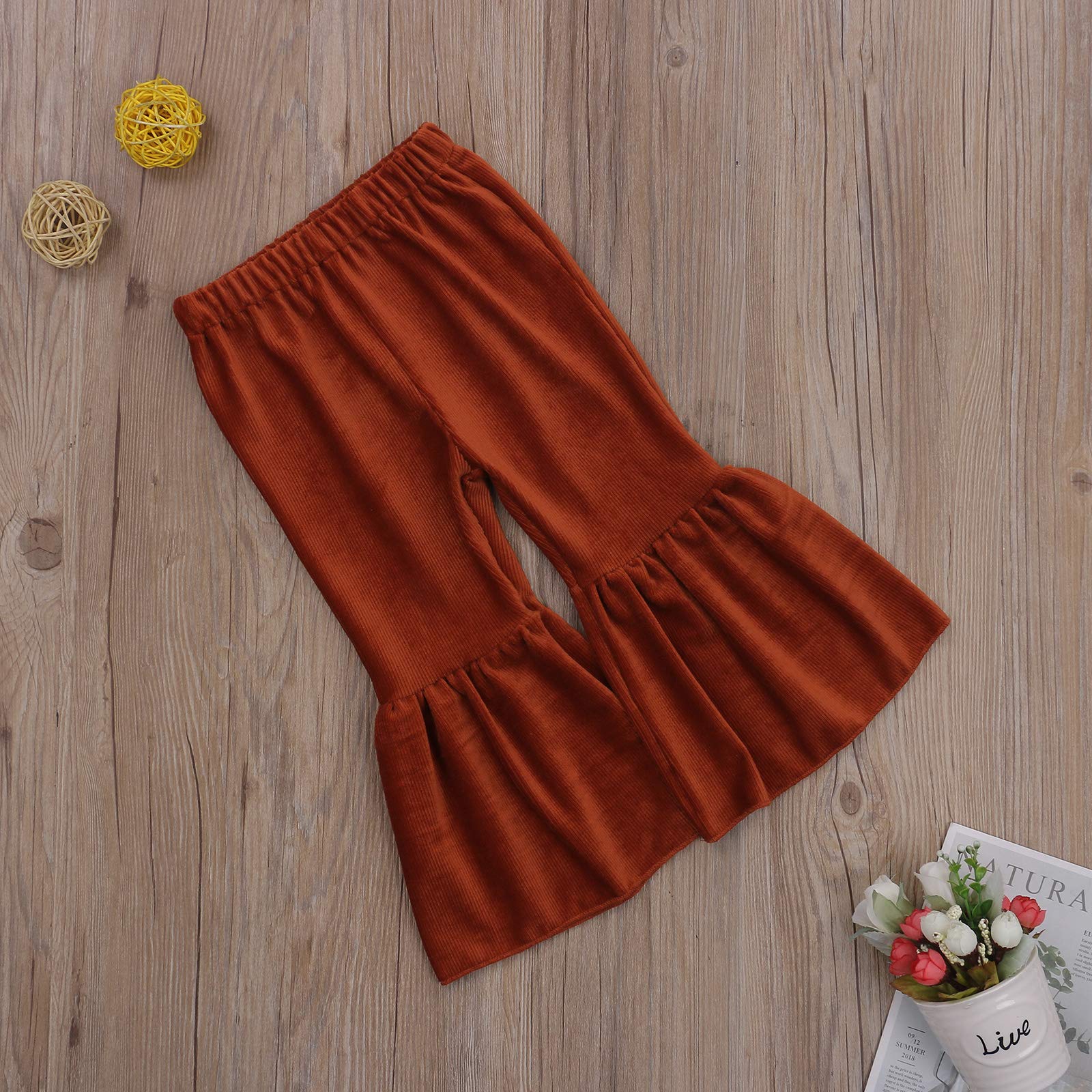 Toddler Bell Bottom Pants for Baby Girls - Soft Ruffle Leggings & Flare Trousers | Cute Playtime & Dress-Up Outfits for Toddlers