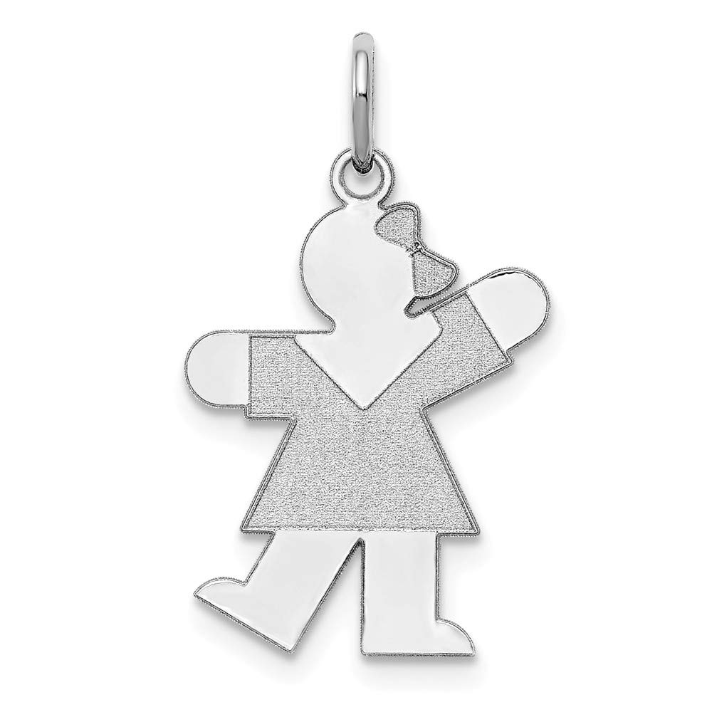 925 Sterling Silver Kiss Kid Charm Pendant for Necklace - Dainty & Elegant Jewelry Gift for Girls, Teens & Women - Perfect for Birthdays, Valentine's Day & Special Occasions